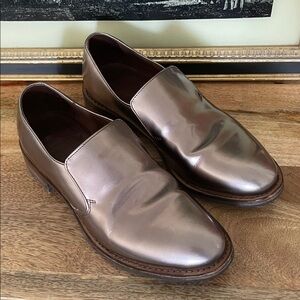 Brunello Cucinelli Bronze Slip-On Loafers Women’s Size 36